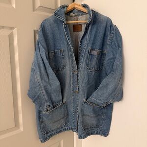 Vintage 90s Polo Ralph Lauren Jean Chore Trucker Jacket Coat Shirt Size 2X